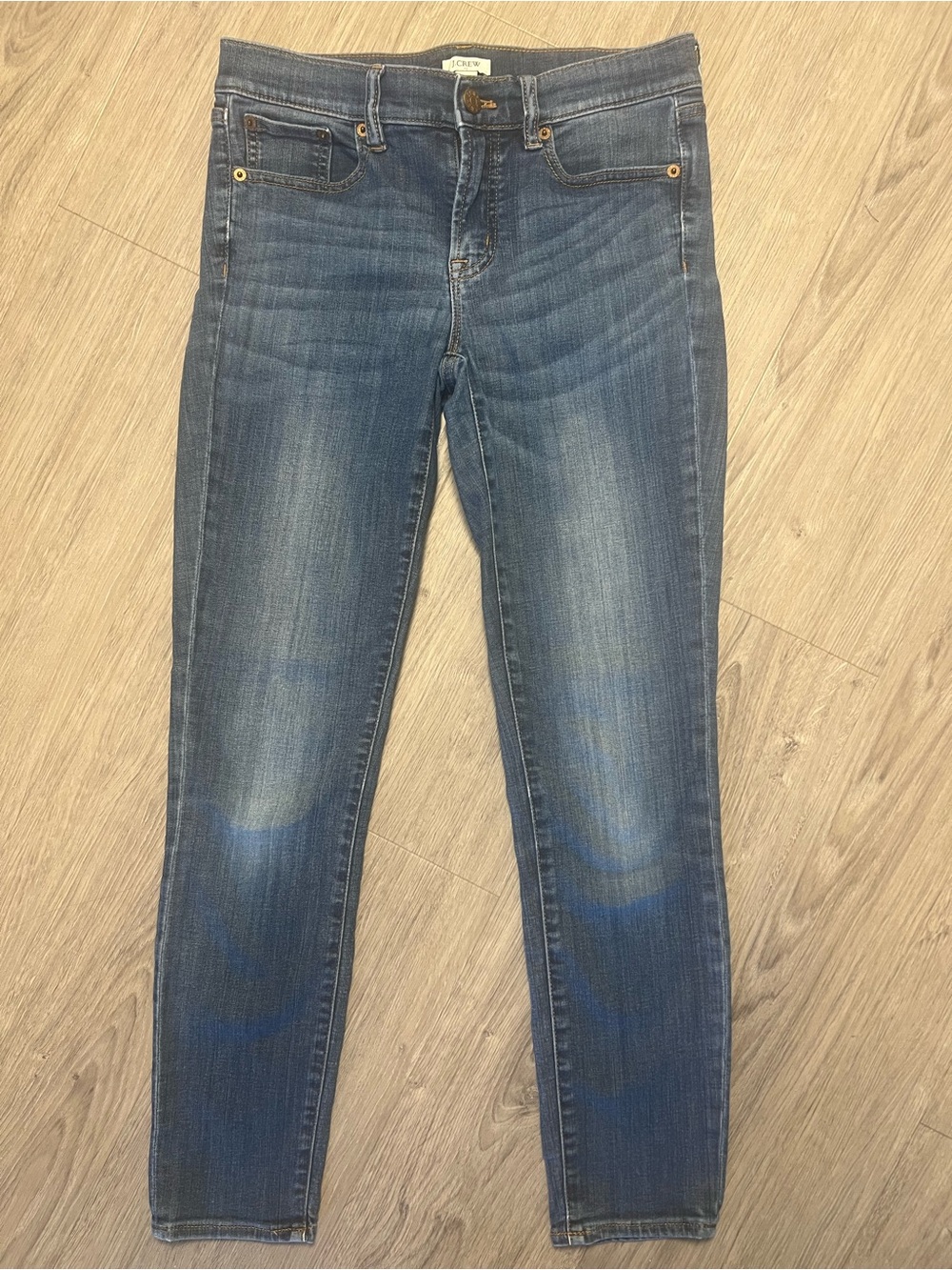 J. Crew Skinny Jeans in Medium Wash Blue